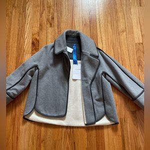 Kit And Ace Concordia Wrap Jacket Gray Cotton Blend NWT Women's Size 6.